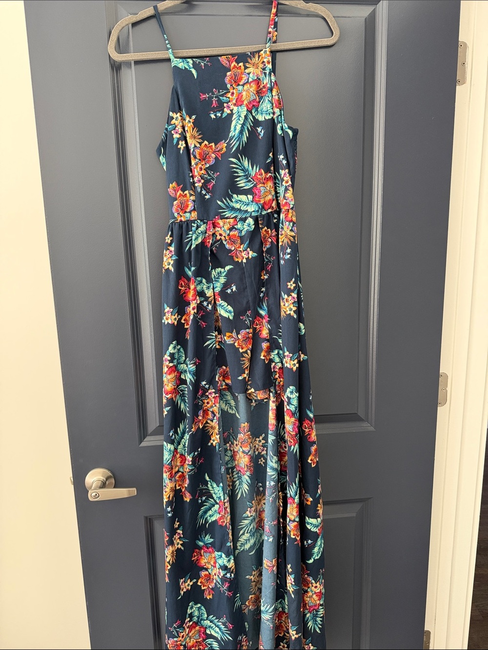 BAND OF GYPSIES tropical floral romper dress